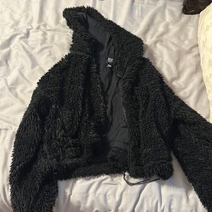 Urban Outfitters zip up fluffy jacket